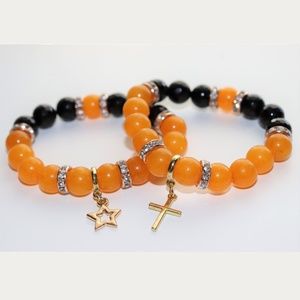 ❌SOLD❌ NWT Yellow Jade and Black Onyx-Bracelet Set